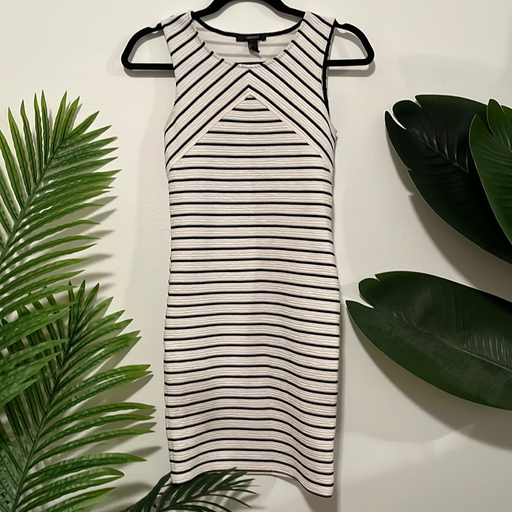 Black & White Striped Dress